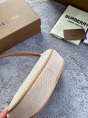 BURBERRY | Embossed Logo Canvas and Leather Olympia Pouch - 21 x 4 x 12.2 cm - 3