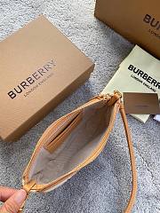 BURBERRY | Embossed Logo Canvas and Leather Olympia Pouch - 21 x 4 x 12.2 cm - 4