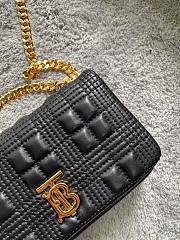 BURBERRY | Mini Black Quilted Lambskin Lola Bag - 17 x 3.5 x 10cm - 3