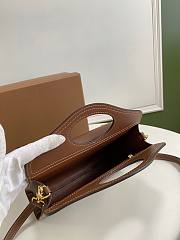BURBERRY | Mini Topstitched Leather Pocket Bag - 23 x 6 x 26.5cm - 5