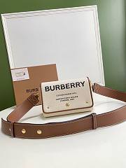 BURBERRY | Small Horseferry Print Cotton Canvas Crossbody Bag - 18 x 8 x 12cm - 1