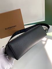 BURBERRY | Black Leather and Vintage Check Note Crossbody Bag - 25 x 8.5 x 18cm - 5