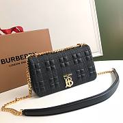 BURBERRY | Small Black Quilted Lambskin Lola Bag - 23 x 13 x 6cm - 1