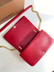 BURBERRY | Small Red Quilted Lambskin Lola Bag - 23 x 13 x 6cm - 4