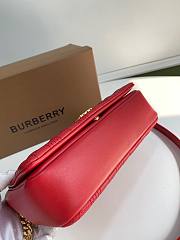 BURBERRY | Small Red Quilted Lambskin Lola Bag - 23 x 13 x 6cm - 5