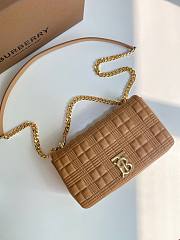 BURBERRY | Small Camel Quilted Lambskin Lola Bag - 23 x 13 x 6cm - 1