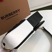 BURBERRY | Small Black/White Quilted Lambskin Lola Bag - 23 x 13 x 6cm - 5