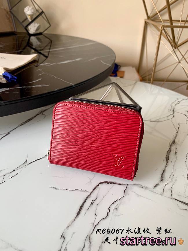 LOUIS VUITTON | Zippy Coin Purse Red - M60152 - 11 x 8.5 x 2 cm - 1