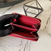 LOUIS VUITTON | Zippy Coin Purse Red - M60152 - 11 x 8.5 x 2 cm - 6