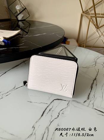 LOUIS VUITTON | Zippy Coin Purse White - M60152 - 11 x 8.5 x 2 cm