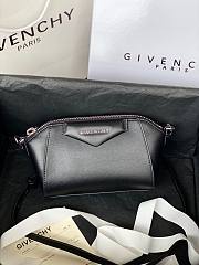 GIVENCHY | Antigona Nano Black Bag In Grained Leather -  BBU017 - 18X13X7cm - 1