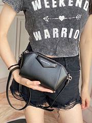 GIVENCHY | Antigona Nano Black Bag In Grained Leather -  BBU017 - 18X13X7cm - 2