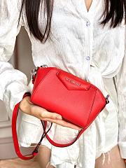 GIVENCHY | Antigona Nano Red Bag In Grained Leather -  BBU017 - 18X13X7cm - 2