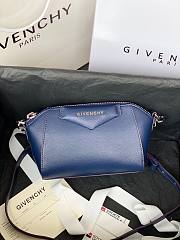 GIVENCHY | Antigona Nano Dark Blue Bag In Grained -  BBU017 - 18x13x7cm - 1