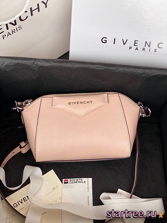 GIVENCHY | Antigona Nano Peach Bag In Grained -  BBU017 - 18x13x7cm - 1