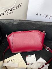 GIVENCHY | Antigona Nano Red Wine Bag In Grained -  BBU017 - 18x13x7cm - 5