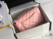 CHANEL | Mini Classic Flap Pink Bag Patent/ Silver Metal - A69900 - 20cm - 5