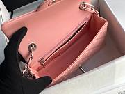 CHANEL | Mini Classic Flap Pink Bag Patent/ Silver Metal - A69900 - 20cm - 3