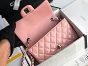 CHANEL | Mini Classic Flap Pink Bag Patent/ Silver Metal - A69900 - 20cm - 2