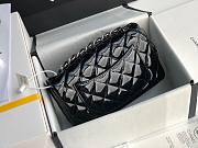 CHANEL | Mini Classic Flap Black Bag Patent/ Silver Metal - A69900 - 20cm - 4