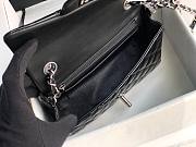 CHANEL | Mini Classic Flap Black Bag Patent/ Silver Metal - A69900 - 20cm - 3