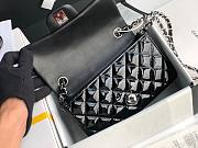 CHANEL | Mini Classic Flap Black Bag Patent/ Silver Metal - A69900 - 20cm - 2