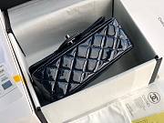 CHANEL | Mini Classic Flap Dark Blue Bag Patent/ Silver Metal - A69900 - 20cm - 4