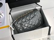 CHANEL | Mini Classic Flap Bag Grey Patent/ Golden Metal - A69900 - 20cm - 4