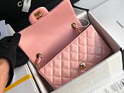 CHANEL | Mini Classic Flap Bag Pink Patent/ Golden Metal - A69900 - 20cm - 6