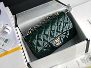 CHANEL | Mini Classic Flap Bag Dark Green Patent/ Golden Metal - A69900 - 20cm - 6