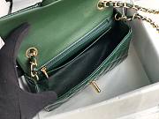 CHANEL | Mini Classic Flap Bag Dark Green Patent/ Golden Metal - A69900 - 20cm - 2