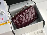 CHANEL | Mini Classic Flap Bag Burgundy Patent/ Golden Metal - A69900 - 20cm - 6