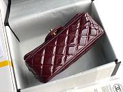 CHANEL | Mini Classic Flap Bag Burgundy Patent/ Golden Metal - A69900 - 20cm - 4