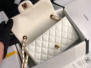 CHANEL | Mini Classic Flap Bag White Patent/ Golden Metal - A69900 - 20cm - 3