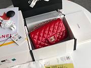 CHANEL | Mini Classic Flap Bag Red Patent/ Golden Metal - A69900 - 20cm - 1