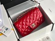 CHANEL | Mini Classic Flap Bag Red Patent/ Golden Metal - A69900 - 20cm - 3