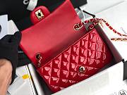 CHANEL | Mini Classic Flap Bag Red Patent/ Golden Metal - A69900 - 20cm - 2