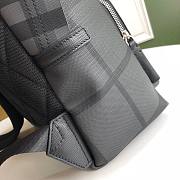 BURBERRY |London Check Backpack Dark Charcoal - 29 x 15 x 40cm - 3