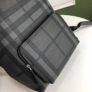 BURBERRY |London Check Backpack Dark Charcoal - 29 x 15 x 40cm - 2