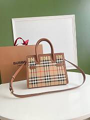 BURBERRY | Mini Vintage Check Two-handle Title Bag - 26 x 13.5 x 20cm - 1