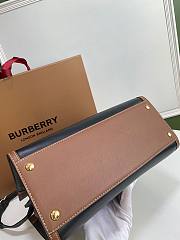 BURBERRY | Small Black Vintage Check Two-handle Title Bag - 34 x 15 x 25cm - 5