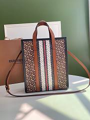 BURBERRY | Monogram Stripe E-canvas Portrait Tote Bag -  26 x 11.5 x 31cm - 6