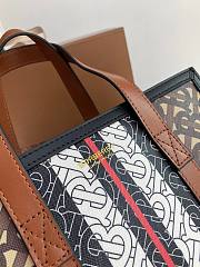 BURBERRY | Monogram Stripe E-canvas Portrait Tote Bag -  26 x 11.5 x 31cm - 2