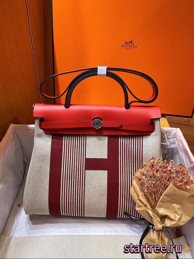 Hermes | Herbag Red Vache Hunter - 31 x 25 x 10 cm - 1