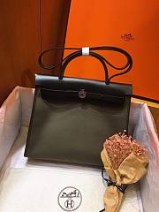 Hermes | Herbag Bronze Green/black - 31 cm - 1