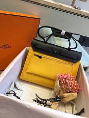 Hermes | Herbag Yellow/Turkey Blue/Black - 31 cm - 6