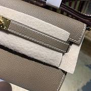 Hermès | Kelly Classique To Go Wallet Grey - 20.5x11x2cm - 2