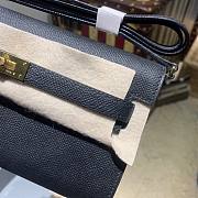 Hermès | Kelly Classique To Go Wallet Black - 20.5x11x2cm - 2