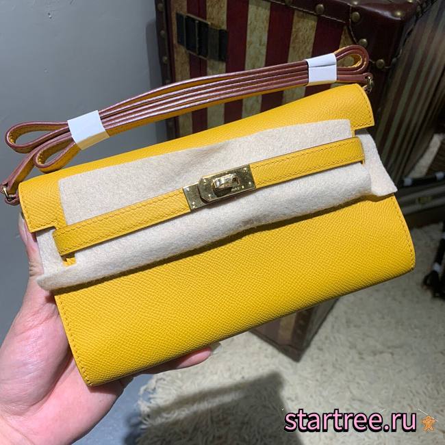 Hermès | Kelly Classique To Go Wallet Yellow - 20.5x11x2cm - 1