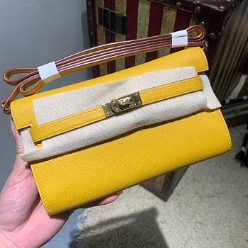 Hermès | Kelly Classique To Go Wallet Yellow - 20.5x11x2cm